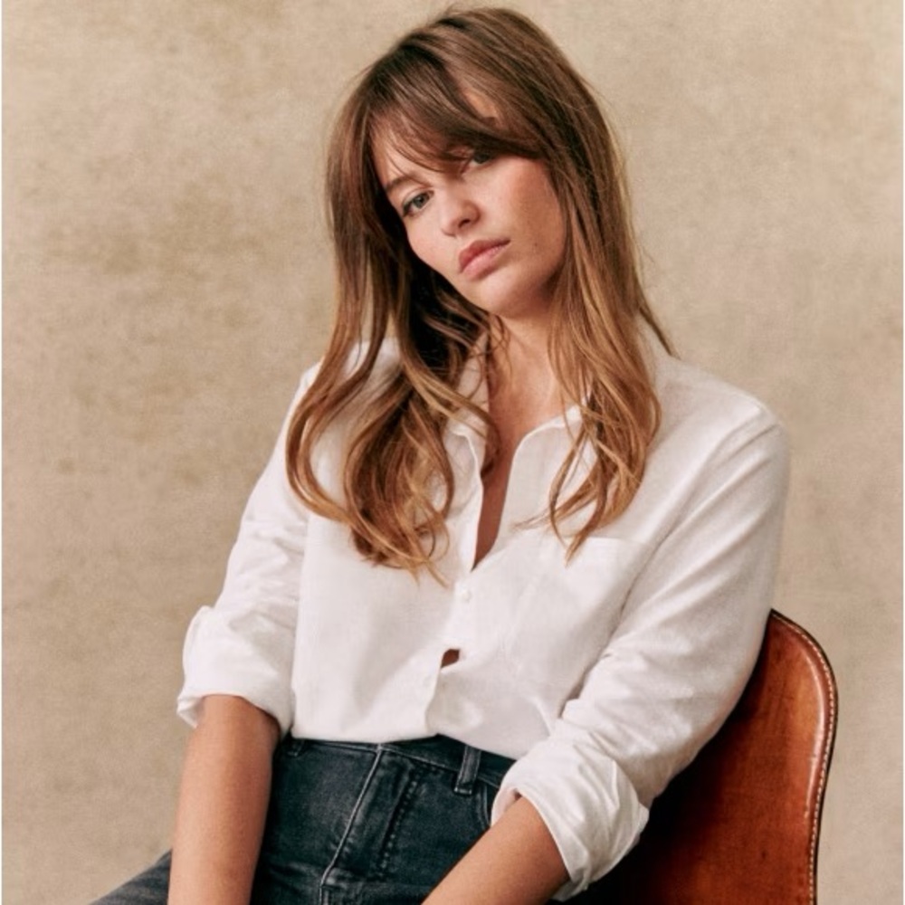 NWOT Sezane Tomboy Shirt Size 38 FR / 6 US